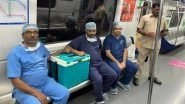 Hyderabad Metro Creates Green Corridor for Heart Transplantation, Covers 13 Km in 13 Minutes (Watch Video)