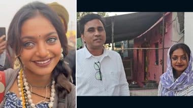 Maha Kumbh 2025 Viral Girl Monalisa Bhosle To Make Her Bollywood Debut With Director Sanoj Mishra in THIS Film! Shooting To Begin Soon (Watch Video)