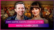 Chris Martin and Girlfriend Dakota Johnson Visit Maha Kumbh Mela 2025 in Prayagraj After Coldplay&rsquo;s Ahmedabad Concert