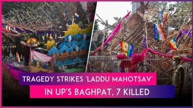 Baghpat ‘Laddu Mahotsav’ Tragedy: 7 Dead After Wooden Structure Collapses at Jain Community’s Religious Event in UP’s Badaut