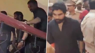 ‘Pushpa 2’ Stampede Case: Allu Arjun Debuts Short Hair As He Arrives at Hyderabad’s Nampally Court for Bail Formalities (Watch Video)