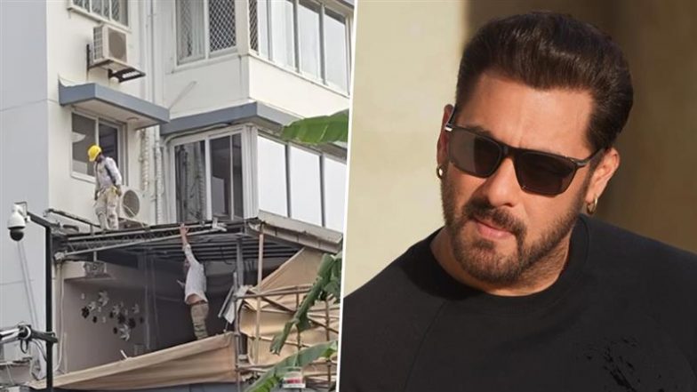 Salman Khan Receives New Threat? Video of Beefed-Up Security at Bollywood Superstar’s Galaxy Apartment in Bandra Surfaces Online – WATCH