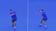 Novak Djokovic Starts Practice at Melbourne Park Ahead of Australian Open 2025, Newly Appointed Coach Andy Murray Accompanies Serbian Ace (Watch Video)