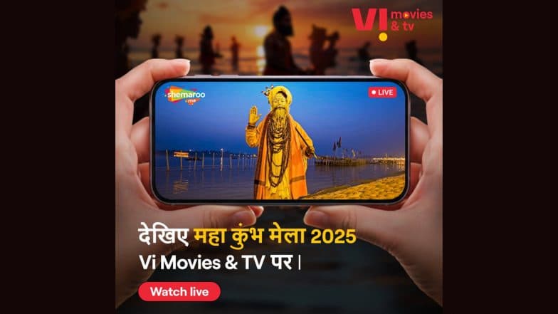 Vodafone Idea Partners With Shemaroo To Live Stream Maha Kumbh Mela 2025 on Vi Movies & TV