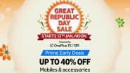 Amazon Great Republic Day Sale 2025 Begins Today; From iQOO Z9s to iPhone 15 and Samsung Galaxy S23 Ultra, Check List of Smartphones Available at Discounted Rate