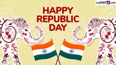 Republic Day 2025 Images and Gantantra Diwas HD Wallpapers for Free Download Online: Share Happy R-Day Greetings, Wishes, Messages and Patriotic Quotes on January 26