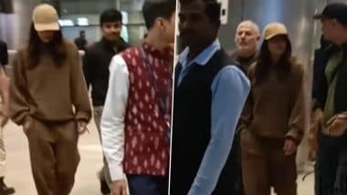 Is Priyanka Chopra Back in India for Mahesh Babu-SS Rajamouli’s Telugu Film? Actress Spotted in Brown Tracksuit at Hyderabad Airport! (Watch Video)