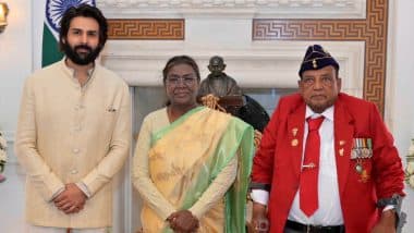 ‘Every Moment Was Like a Dream’: Kartik Aaryan Captures Dream Moment With President Droupadi Murmu and Murlikant Petkar at Rashtrapati Bhavan