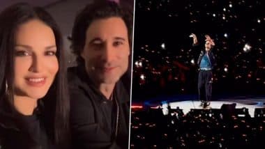 ‘Night Full of Stars’: Sunny Leone Attends Coldplay’s Final India Tour 2025 Show at Ahmedabad With Husband Daniel Weber, Shares Enchanting Moments From Her Experience (Watch Video)