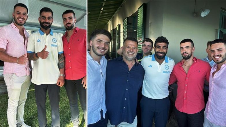 Virat Kohli and Jasprit Bumrah Pose With Sam Konstas' Brothers Ahead of IND vs AUS 5th Test 2024-25 (See Pics)