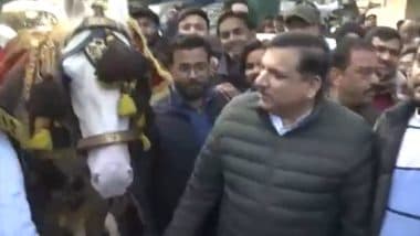 Delhi Assembly Elections 2025: AAP MP Sanjay Singh Mocks BJP With ‘Bin Dulhe Ki Barat’ Jibe Over Lack of CM Face, Asks Who Will Contest Against Arvind Kejriwal (Watch Videos)