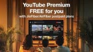 Reliance Jio Offers 2 Years of YouTube Premium Features for Free to JioAirFiber and JioFiber Postpaid Users; Check Details