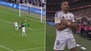 Kylian Mbappe Goal Video: Watch French Striker’s Exquisite Finish to Give Real Madrid Lead Against Barcelona in Spanish Super Cup 2025 El Clasico  