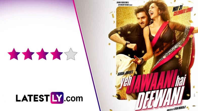 &lsquo;Yeh Jawaani Hai Deewani&rsquo; Movie Review: Ranbir Kapoor and Deepika Padukone&rsquo;s Romantic Drama Is a Charming Reminder of Bollywood at Its Frothiest! (LatestLY Exclusive)
