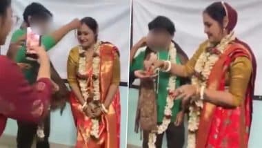 Professor-Student Marriage Controversy: Viral Videos Show Female Professor Getting ‘Married’ to Student in Classroom at Maulana Abul Kalam Azad University of Technology in Nadia, Varsity Orders Probe