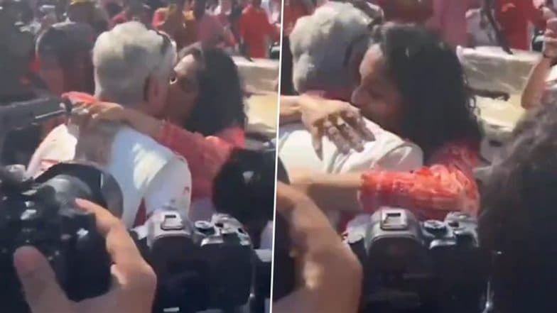 Ajith Kumar Dubai 24H Race Victory: Actor Shares Romantic Lip-Lock With Wife Shalini to Celebrate His Triumph (Watch Video) 