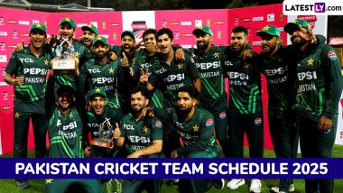 Pakistan Men's Team Calendar 2025