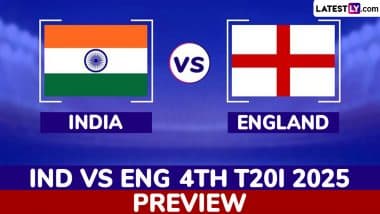 IND vs ENG 4th T20I 2025 Preview: Likely Playing XIs, Key Battles, H2H and More About India vs England Cricket Match in Pune