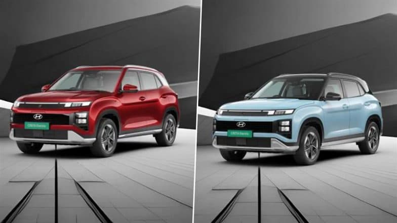 Hyundai Creta Electric Launch on January 17, Reveals Colour Variants; Check Expected Specifications and Features