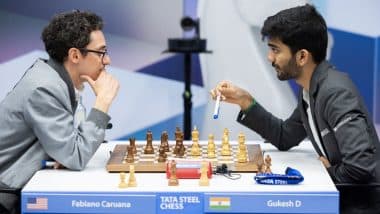 D Gukesh Draws Against Fabiano Caruana in Third Round of Tata Steel Chess Tournament 2025