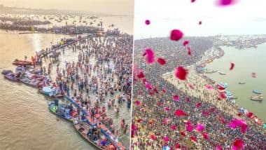 Maha Kumbh Mela 2025: Uttar Pradesh CM Yogi Adityanath Says Over 3.50 Crore Devotees Took Holy Dip at Triveni on 1st Amrit Snan (See Pics)