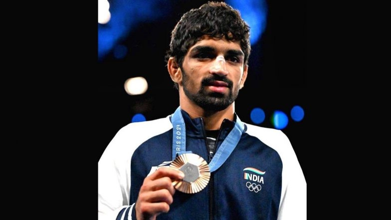 Indian Wrestler Aman Sehrawat To Complain to IOC Over Defective Paris Olympics 2024 Medal, Says &lsquo;Colour Has Started Fading&rsquo;