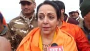 Hema Malini at Maha Kumbh 2025: Actress-Politician Takes Holy Dip At Triveni Sangam on Mauni Amavasya (Watch Video)