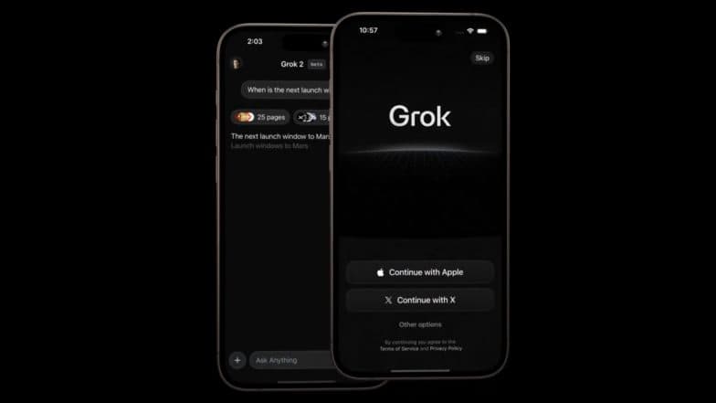 Elon Musk’s xAI Launches Grok AI Chatbot App for iPhone Users