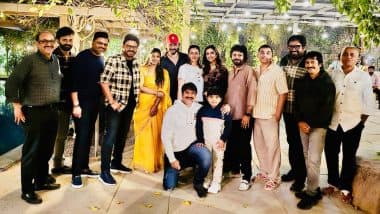 ‘Sankranthiki Vasthunam’: Mahesh Babu and Namrata Shirodkar Join Venkatesh Daggubati at the Success Party of His Makar Sankranti Release (View Pics)