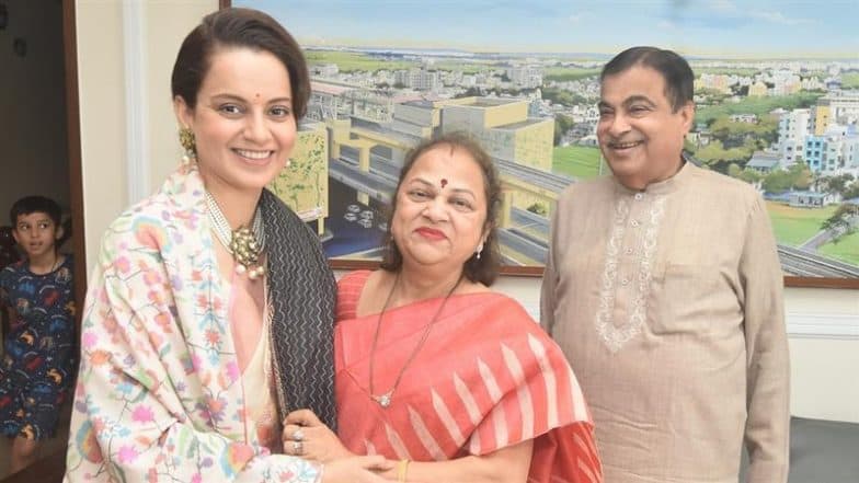 ‘Emergency’: Nitin Gadkari All Praise for Kangana Ranaut’s Film, Actress Visits Union Minister’s Home in Nagpur (Pics)