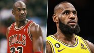 LeBron James Breaks Michael Jordan’s Record For Most 30-Point Games, Achieves Feat During LA Lakers vs Atlanta Hawks NBA 2024-25 Match