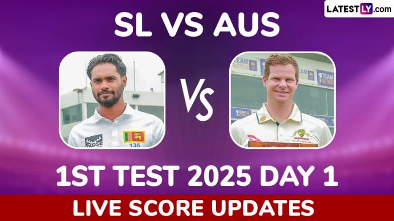 Sri Lanka vs Australia Live Score Updates of 1st Test 2025 Day 1: Playing XI For Both Teams