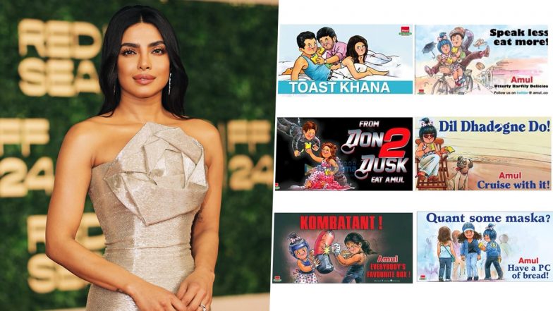 ‘Each One of These Moments Is Etched in My Memory’: Priyanka Chopra Reflects on Bollywood Career Hits Through Amul Advertisements (See Pics)