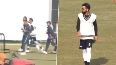 Virat Kohli Joins Delhi Team’s Practice Session Ahead of Ranji Trophy 2024-25 Match Against Railways (Watch Video)