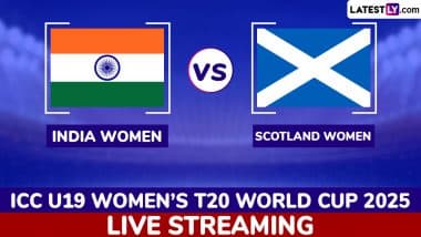 India Women vs Scotland Women, ICC U19 Women's T20 World Cup 2025 Free Live Streaming Online: Get Telecast Details of IND-W vs SCO-W Cricket Match With Timing in IST