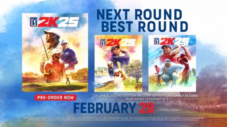 PGA Tour 2K25 Launch on February 28, 2025; Check Details (Watch Trailer)