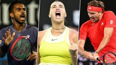 Australian Open 2025 Day 1 Highlights Daily Round-Up and Match Results: Defending Champion Aryna Sabalenka Notches Up Easy Win, Number Two Seeded Alexander Zverev Moves Into Second Round, and India's Sumit Nagal Crashes Out