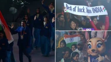 India Men's and Women's Kho Kho Teams Receive Thunderous Welcome Upon Arrival at Kho Kho World Cup 2025 Opening Ceremony (Watch Video)