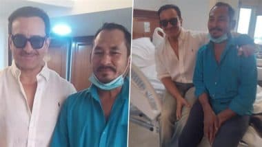 Saif Ali Khan Meets Auto-Rickshaw Driver Bhajan Singh Rana Who Helped Him Reach Lilavati Hospital After Stabbing Attack, Actor Poses With His Saviour (See Pics)