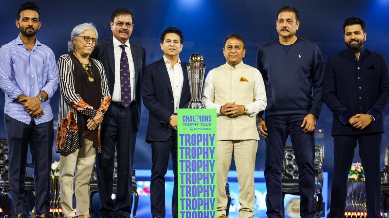 ICC Champions Trophy 2025 Tour Reaches Wankhede on Stadium’s 50th Anniversary