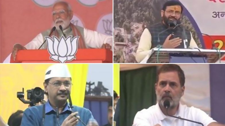 Delhi Assembly Elections 2025: PM Narendra Modi Shores Up BJP’s Campaign; Rahul Gandhi Also Attacks Arvind Kejriwal Over Yamuna Pollution
