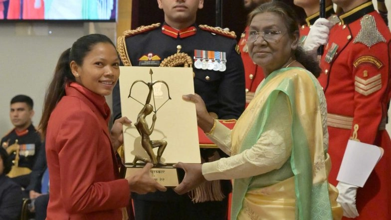Salima Tete, Navdeep Singh, Vantika Agrawal Among Stars Felicitated With Arjuna Award 2024
