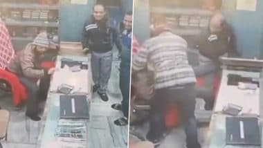 Sudden Death in Kasganj: Shopkeeper Dies of Sudden Heart Attack While Laughing With Customers in Uttar Pradesh, Disturbing Video Surfaces