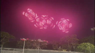 World News | Celebrations Begin in Singapore Welcoming New Year, Visuals of Fireworks Enthuse People