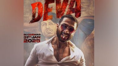 Entertainment News | Shahid Kapoor Shows Rugged Intensity in 'Deva' New Poster