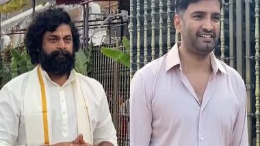 Entertainment News | Actors Shri Tej, Santhanam Visit Tirumala Temple on New Year