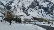 India News | Himachal Pradesh: Heavy Snowfall Disrupts Life in Lahaul-Spiti