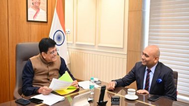 World News | Commerce Minister Piyush Goyal Meets Ambassador-designate to Georgia Abhay K