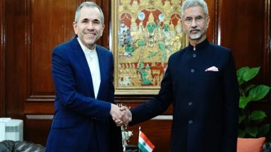 World News | EAM Jaishankar Meets Iran Deputy FM Takht Ravanchi, Discusses Bilateral Ties, Chabahar Port