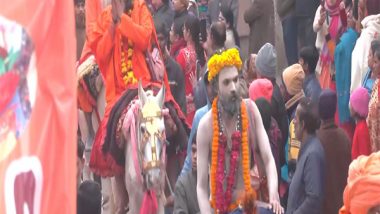 India News | Mahakumbh Mela: Devotion Rings the Air as Akharas Take out Shobha Yatra in Prayagraj